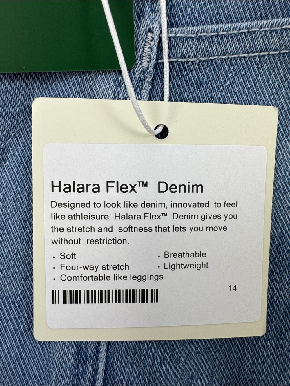 Halara Flex Denim Wide Leg Jeans Medium Stretch High Rise Light Wash - Picture 8 of 13